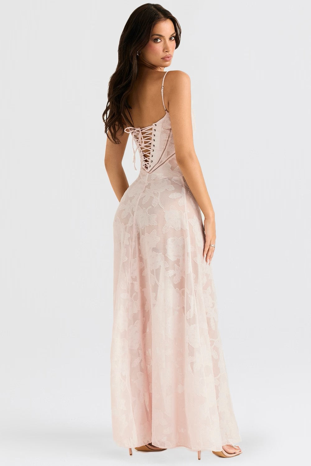 Parfait Élégance™ | ROBE MAXI ROMANTIQUE AVEC DENTELLE FLORALE